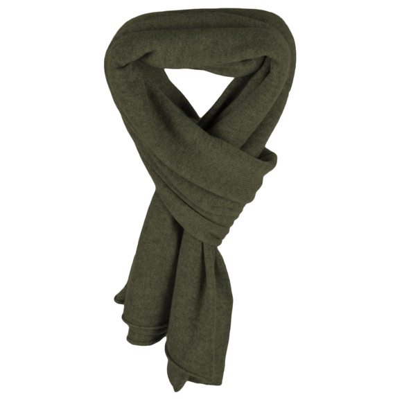 Shorts Of Hawick Ladies 100% Cashmere Wrap Scarf - Moss Green - Hand Made In🐙 - Picture 1 of 2